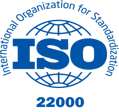 ISO 22000 certification logo