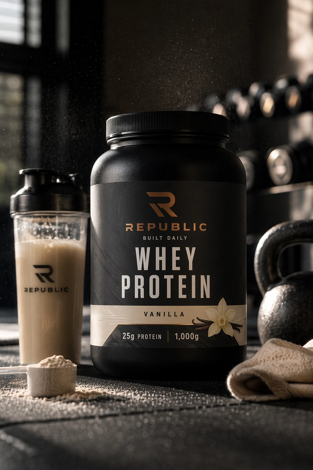 Premium Whey Protein Vanilla with your branding
